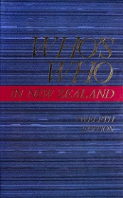 Who's Who In New Zealand - 12th Edition