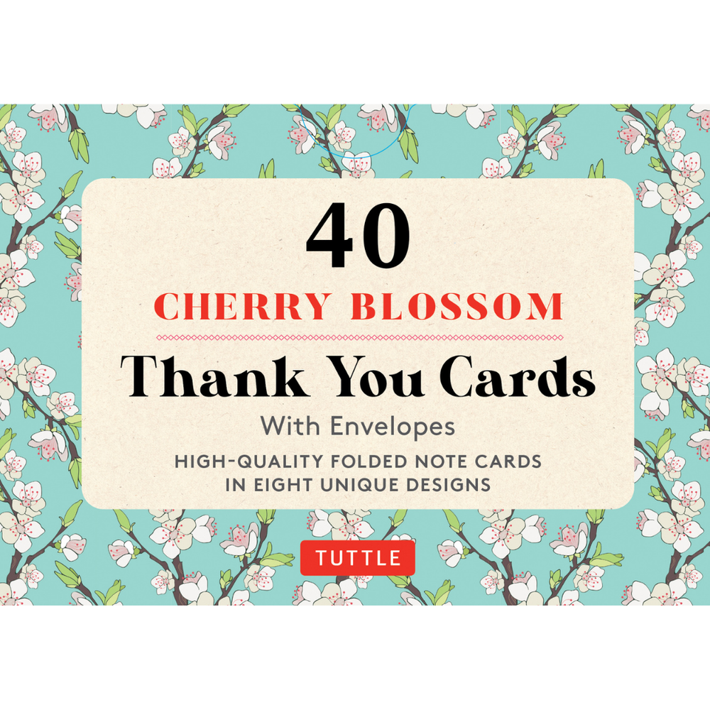 Cherry Blossom - 40 Thank You Cards with Envelopes