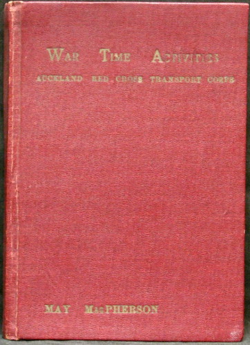 War Time Activities - Auckland Red Cross Transport Corps - Macpherson, Mrs M