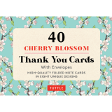 Cherry Blossom - 40 Thank You Cards with Envelopes