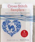 Cross-Stitch Samplers - Elegant and Timeless Needlecraft Designs in Red and Blue